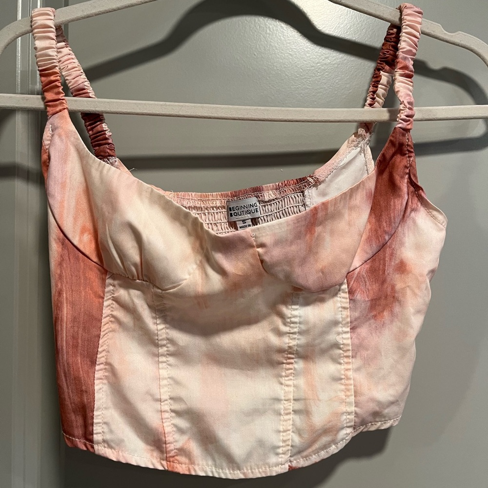Beginning Boutique Pink Crop Top